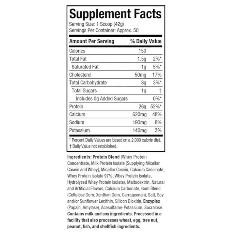 Caseina Muscletech 8-horas