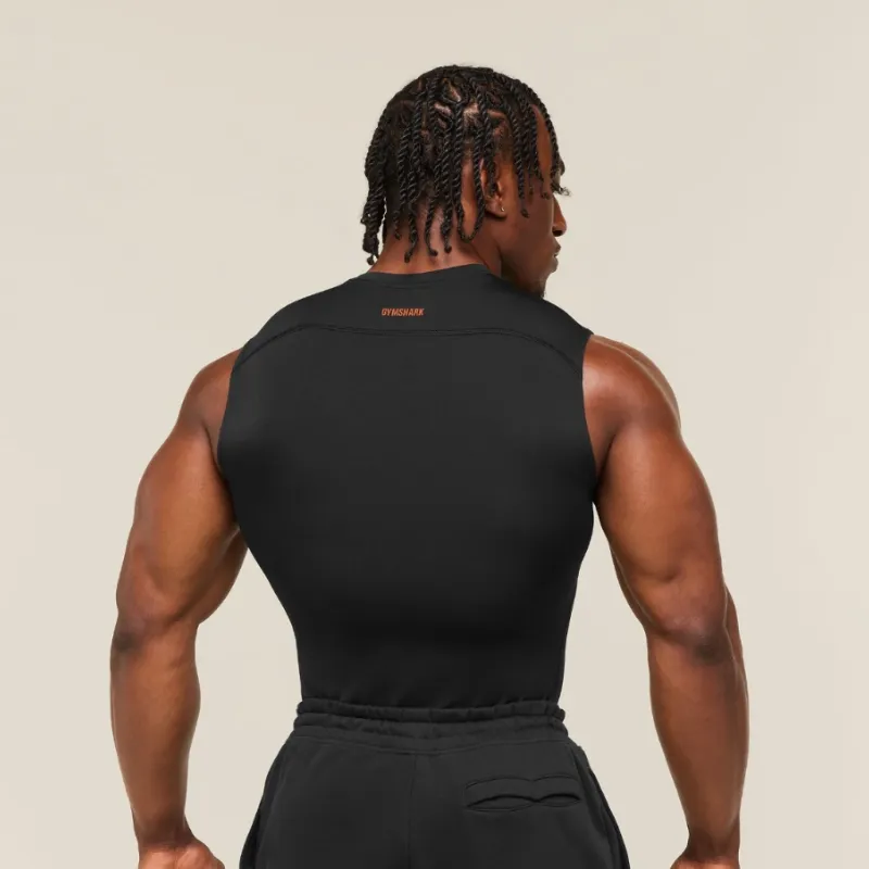 Compression Tank Negro y Anaranjado / M