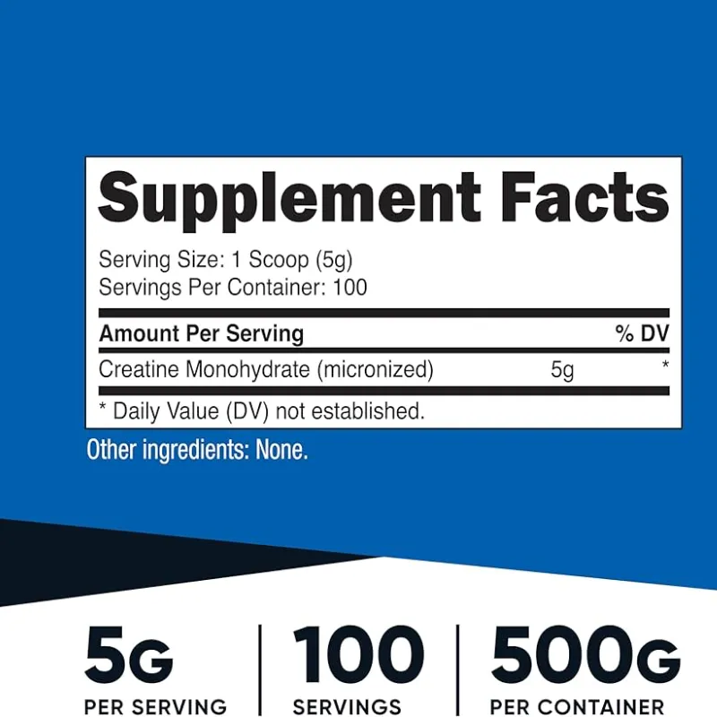 Creatina monohidratada Nutricost