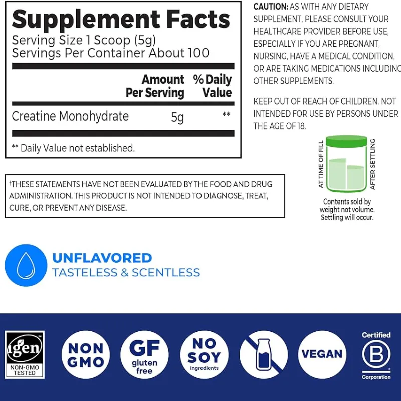 Creatina monohidratada Orgain