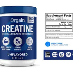 Creatina monohidratada Orgain