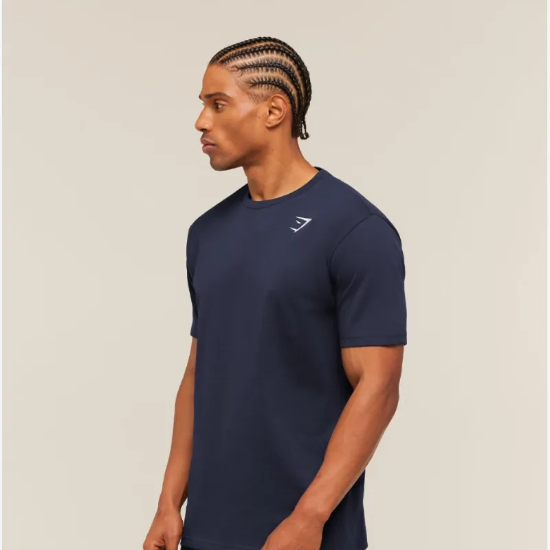 Crest T-Shirt Azul Oscuro / L