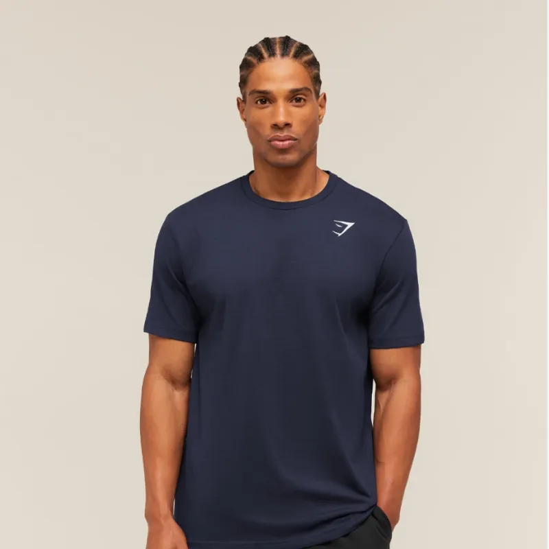Crest T-Shirt Azul Oscuro / L