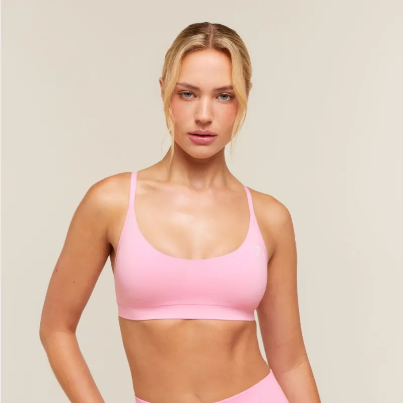 Everyday Seamless Racerback Sport Bra Rosado Claro