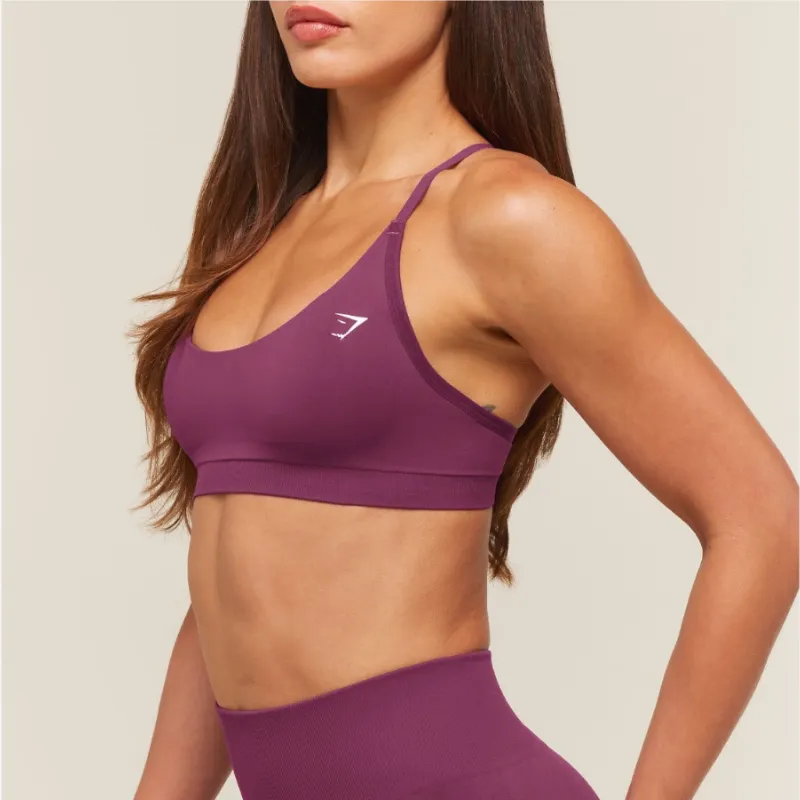 Everyday Seamless Racerback Sport Bra Rosado Oscuro / M