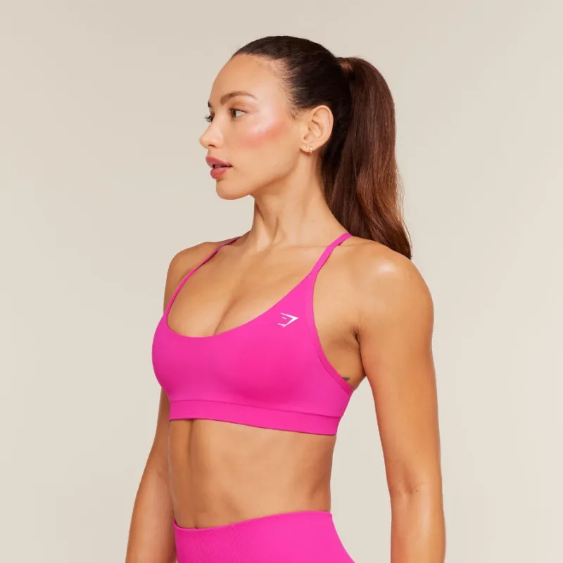Everyday Seamless Racerback Sport Bra Rosado