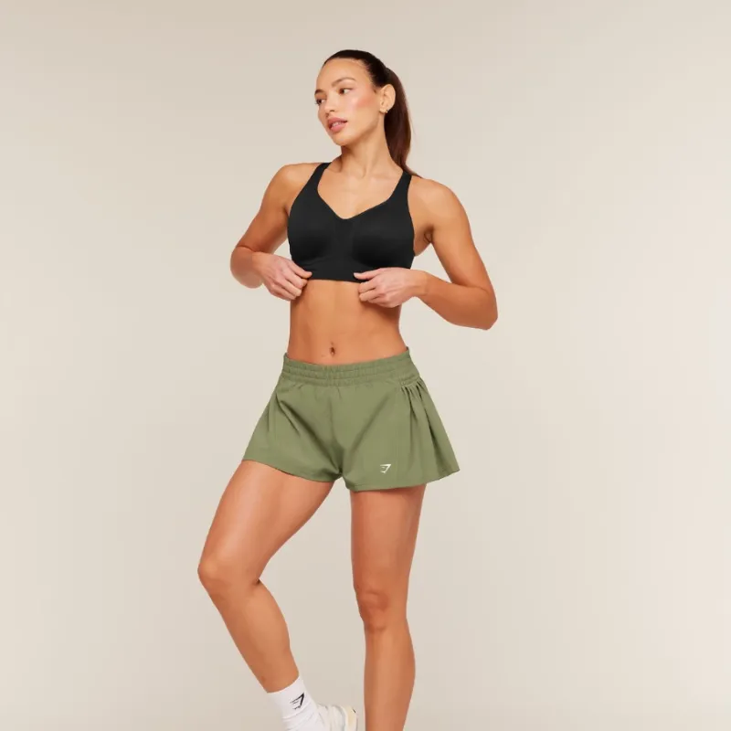 Flutter Woven Shorts Verde