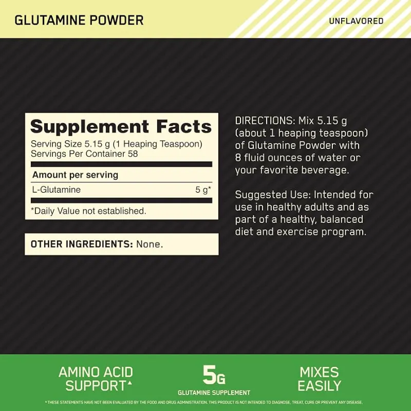 Glutamina Optimun Nutrition