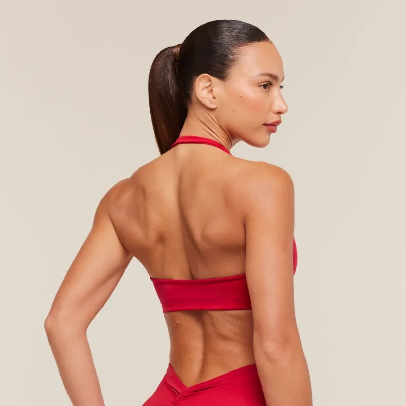 Halter Bralette Rojo