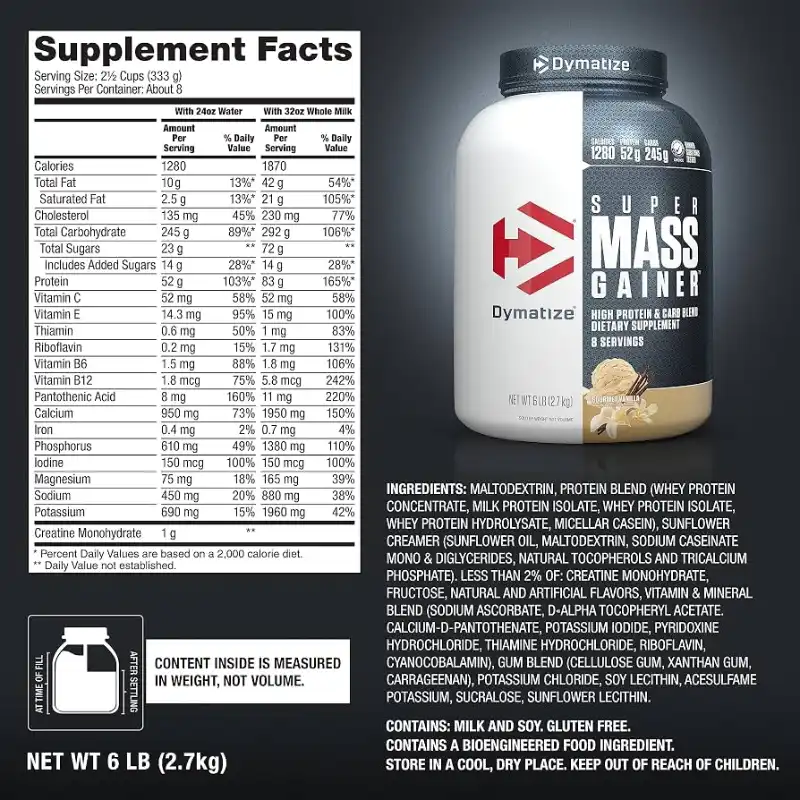 Mas gainer Dymatize