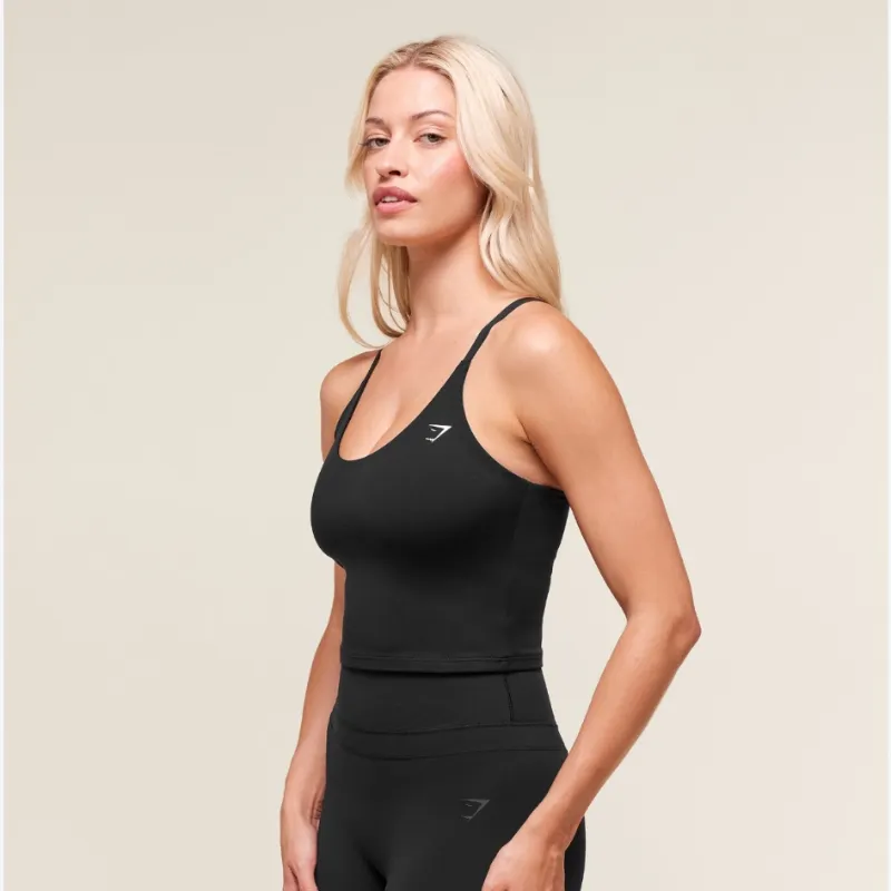 Training Cami Tank with shelf Negro / S