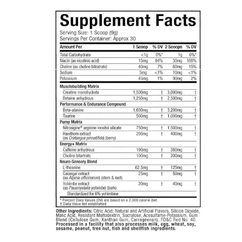 Vapor X5 pre-entreno Muscletech