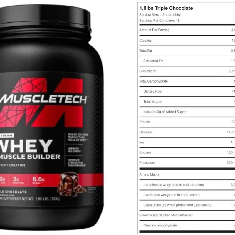 Whey Protein Muscletech + Muscle Builder 