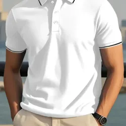 Camisa de Manga Corta Slim Fit para Hombre