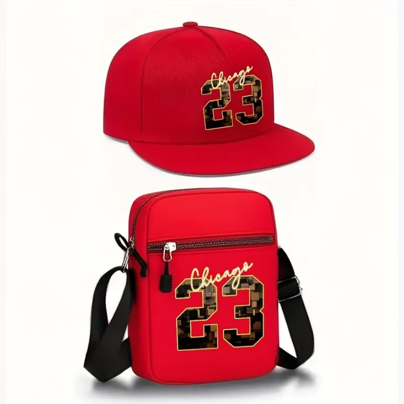 Gorra y Bolso estampado