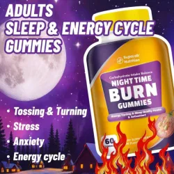 MEGNETA Gomitas para bajar de peso para la noche | Melatonina para un sueño