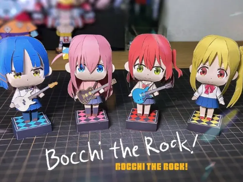 Bochi the rock papecraft 🎸🎤