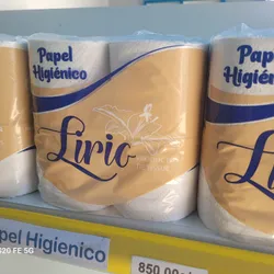 Papel sanitario Lirio (Paquete de 4 rollos)