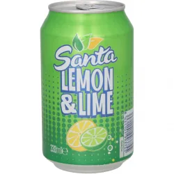 Refresco gaseado de limón y lima Santa 