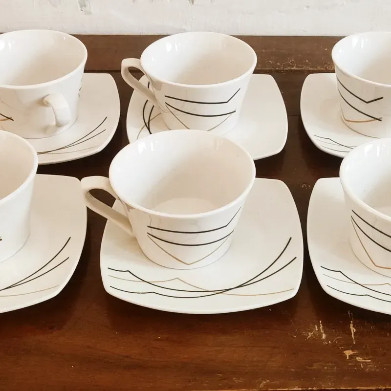 Set de 6 tazas de café con leche