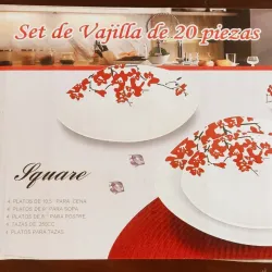 Set de vajilla de 20 piezas