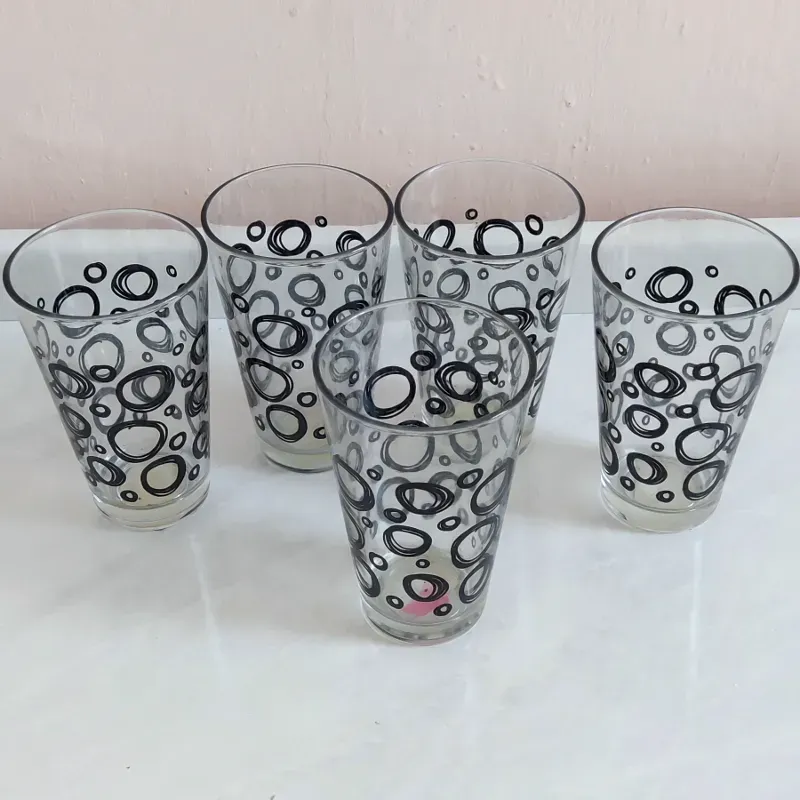 Set de vasos de cristal 