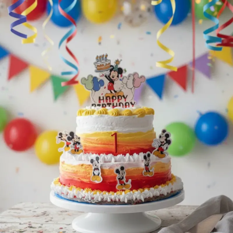 Cake temático de 2 pisos. 