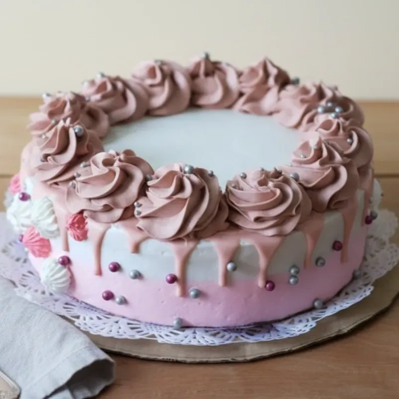Cake tradicional con buttercream 