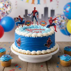 Set de Cake temático con 6 Cupcakes. 