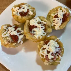 Tostones de Jamón y queso