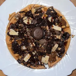 Waffle con chocolate