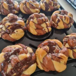Bollitos de chocolate y vainilla 