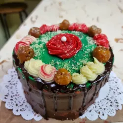 Mini Cake de 15 cm. Relleno de crema musselina de chocolate