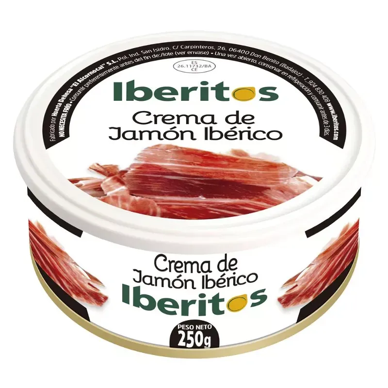 Crema de Jamón Ibérico Iberitos en lata 250 g.