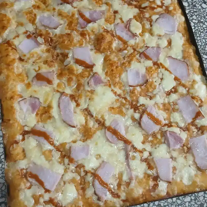 Pizza familiar de Lomo ahumado 