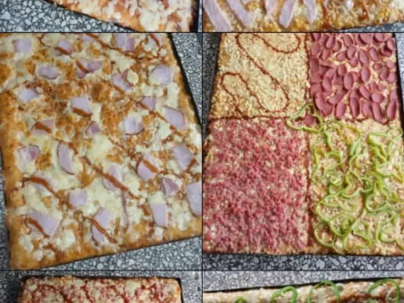 Pizza familiar rectangular