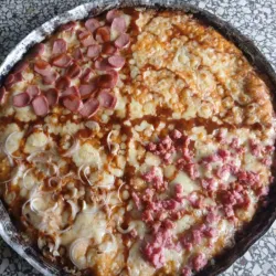 Pizza Familiar redonda 4 estacion