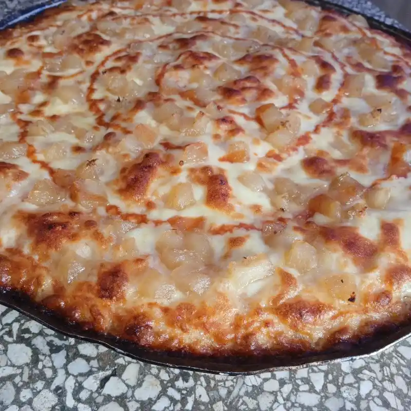 Pizza familiar redonda de Piña