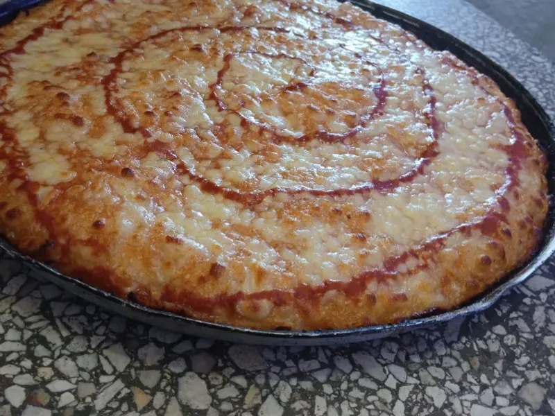 Pizza familiar redonda 