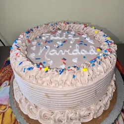 Panetela de nata de chocolate y leche condensada 