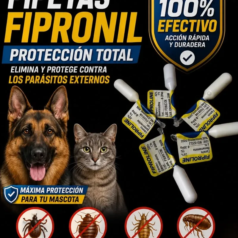 Pipetas selladas de fipronil