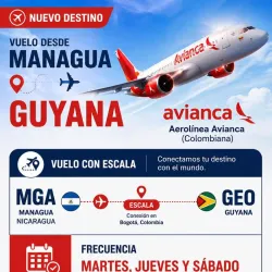 Vuelos Managua- Guyana