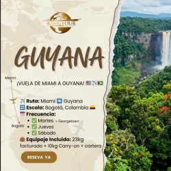 Vuelos Miami-Guyana