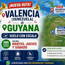 Vuelos Valencia- Guyana