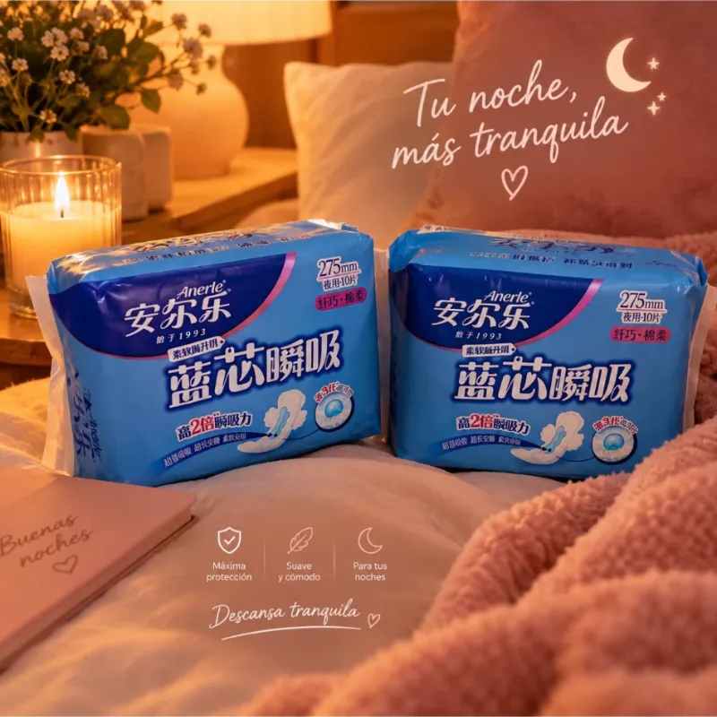 Almohadillas sanitarias para la noche