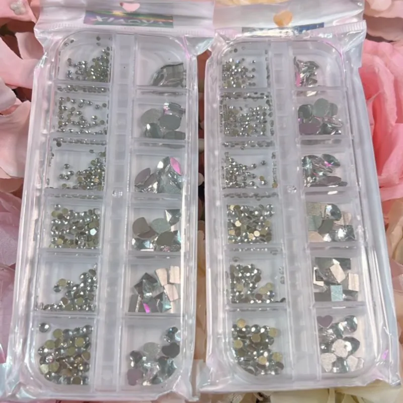 Caja Piedras plateadas 