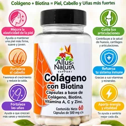 Cápsulas de colageno con biotina
