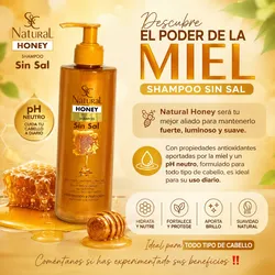 Champú sin Sal de miel