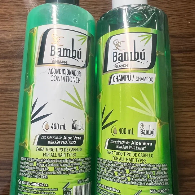 Champú y acondicionador bambú 