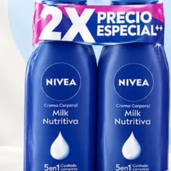 Crema Nivea Milk nutritiva 400 ml